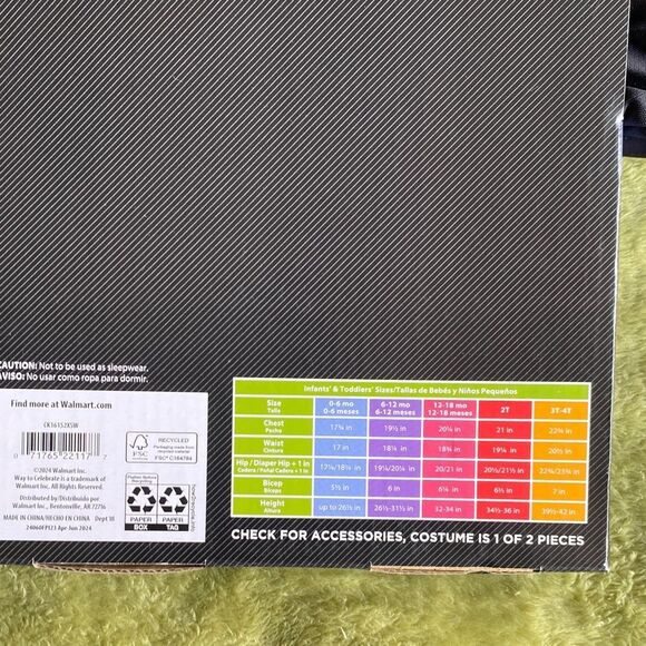 Celebrate Sugar Skull Jumpsuit and Cap size 0-6 months - Picture 2 of 3